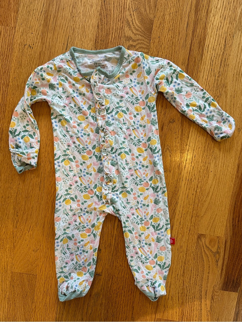 Magnetic Me Garden Print Footie